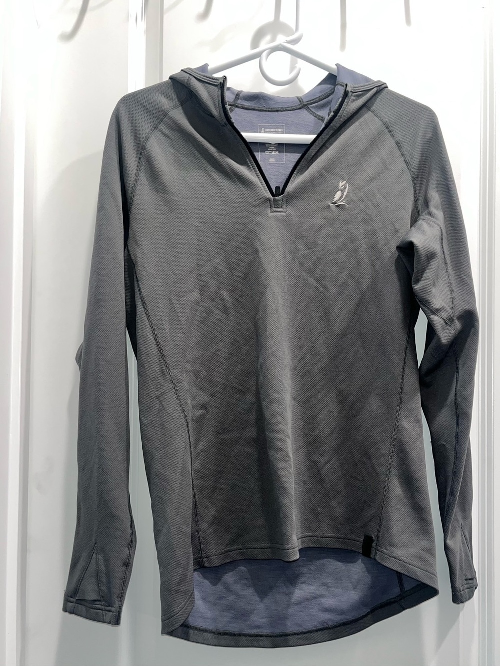 Outdoor Vitals Live ultralight dragonwool hoodie in charcoal unisex